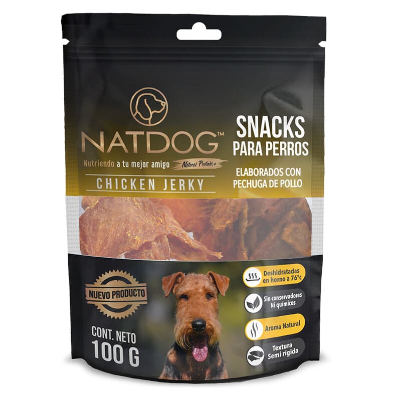 NATDOG Premios Naturales Tiras de Pollo Chicken Jerky