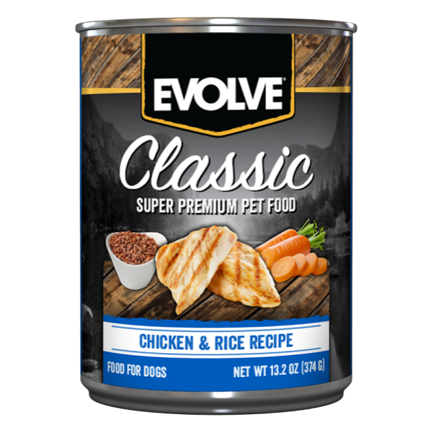 Evolve- Dog Classic Lata Chicken and rice